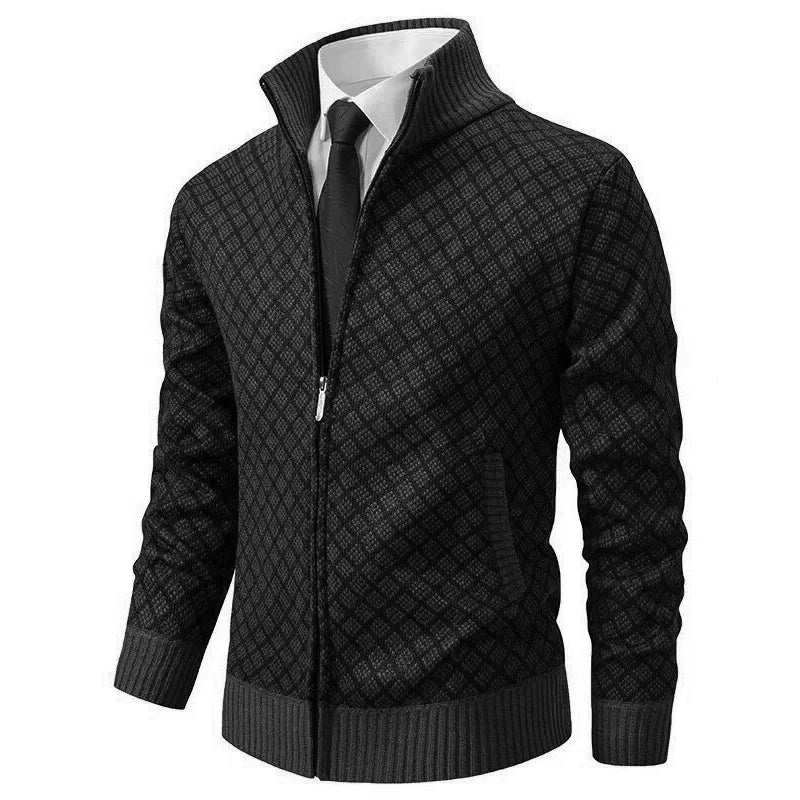 Élanford | Chaqueta Premium de Punto con Cremallera y Acabado Elegante